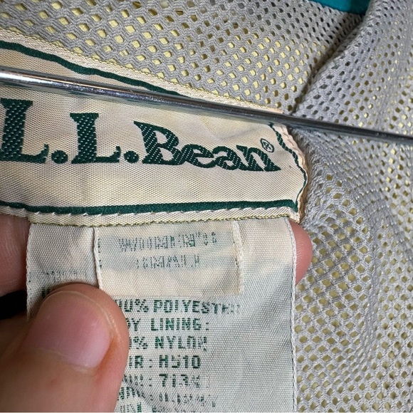 Vintage L.L. Bean Teal and Blue Women's GORE-TEX Jacket Size Small - Picture 8 of 8